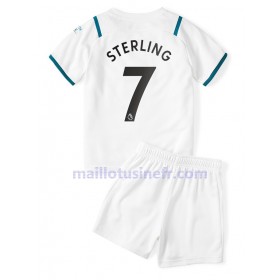 Maillot de Foot Manchester City Raheem Sterling 7 Extérieur 2021-22 - Enfant